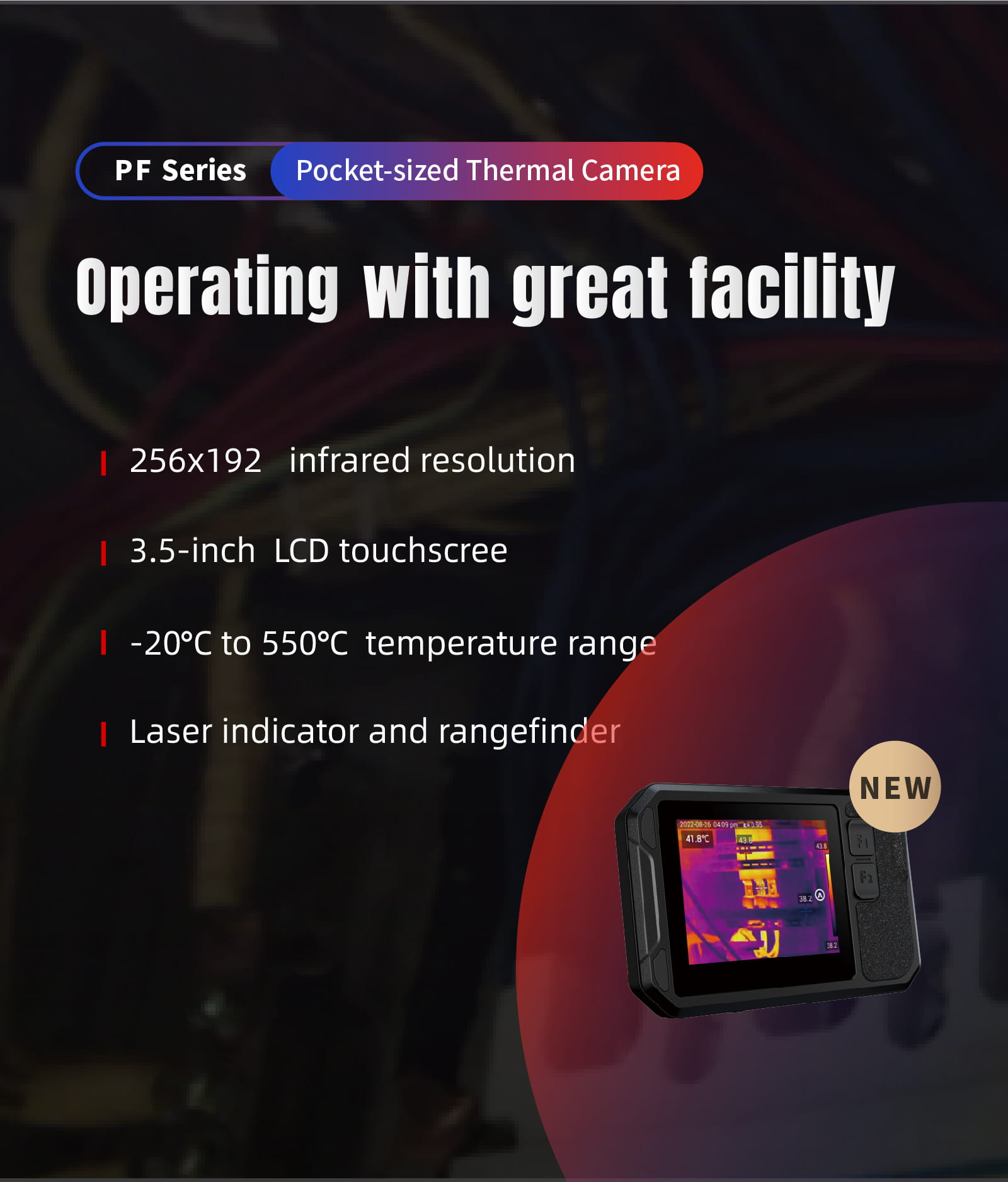 最大60％オフ！ Guide sensmart ハンドヘルドサーマル双眼鏡 TN630 TN Normaeシリーズ 高感度VOx非冷却IR検出器  高解像度ディスプレイ 簡単観察 WIFI接続 PIPモード フルカラーOLED