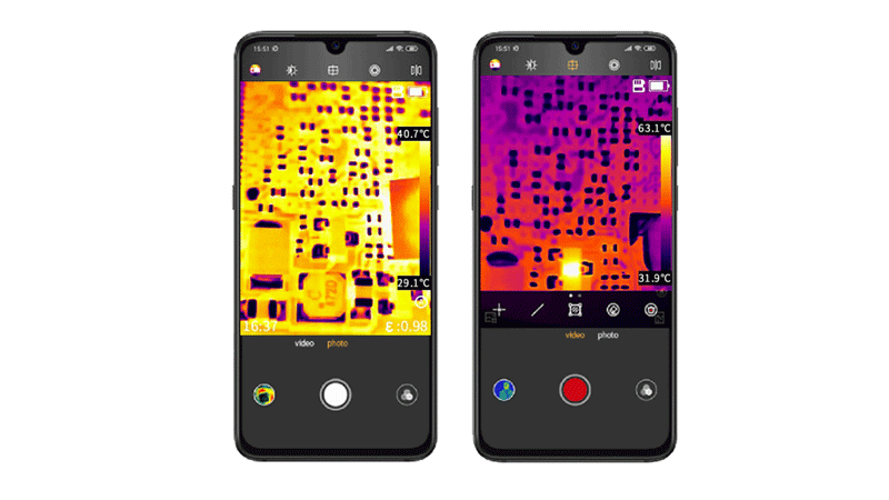 Portable thermal cameras for smartphones